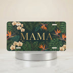 Tropical Floral Mama Vanity Plate