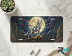 Howling Wolf Moon Vanity Plate - Road Muse