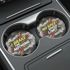 I Brake For Nothing Car Coasters Set - Road Muse