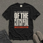 In Loving Memory Clutch Pedal Retro Tee - Road Muse