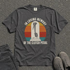 In Loving Memory Clutch Pedal Sunset Tee - Road Muse