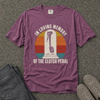 In Loving Memory Clutch Pedal Sunset Tee - Road Muse