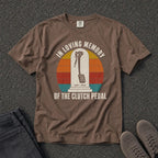 In Loving Memory Clutch Pedal Sunset Tee - Road Muse