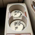 Ink Brush Bonsai Car Coasters Set - Road Muse