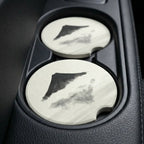 Ink Wash Mountain Car Coasters Set - Road Muse
