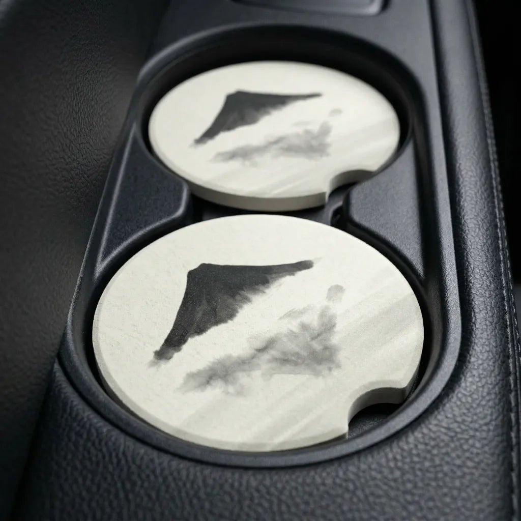 Ink Wash Mountain Car Coasters Set - Road Muse