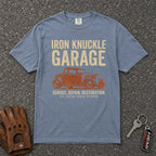 Iron Knuckle Garage Auto Service Tee - Road Muse