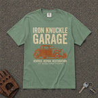 Iron Knuckle Garage Auto Service Tee - Road Muse
