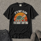 It's Not Slow I'm Short Shifting Retro Turtle Tee - Road Muse