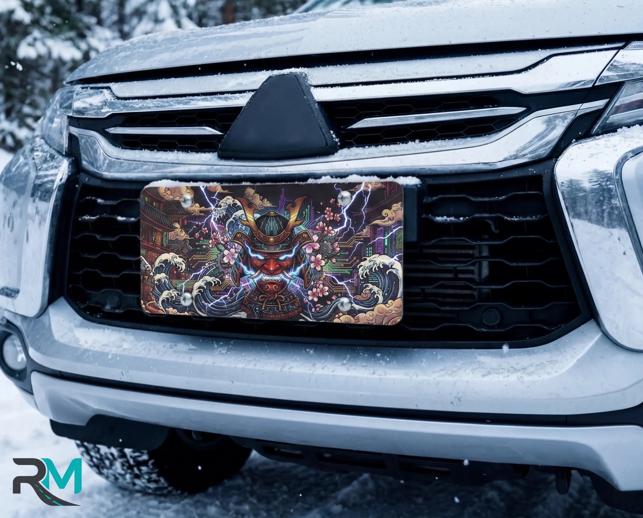 Japanese Art Creative Vanity Plate - Road Muse