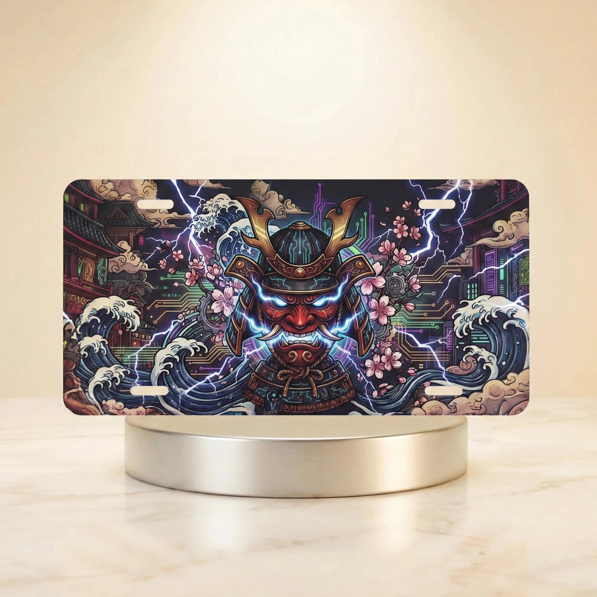 Japanese Art Creative Vanity Plate - Road Muse