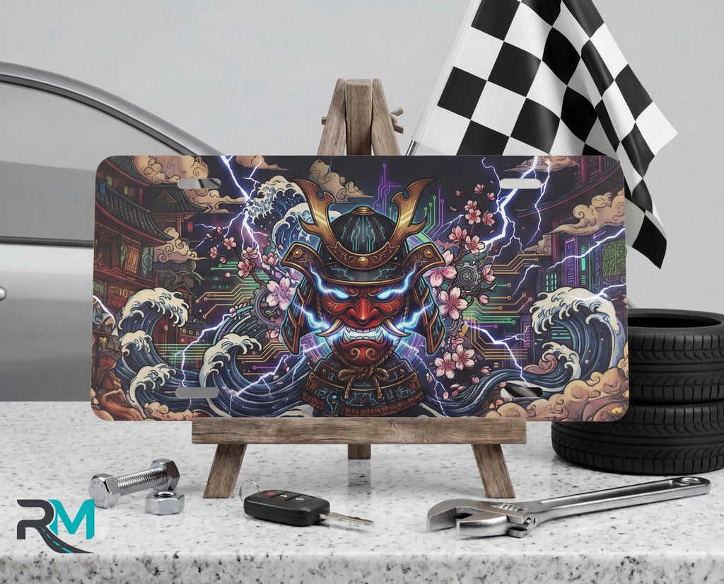 Japanese Art Creative Vanity Plate - Road Muse