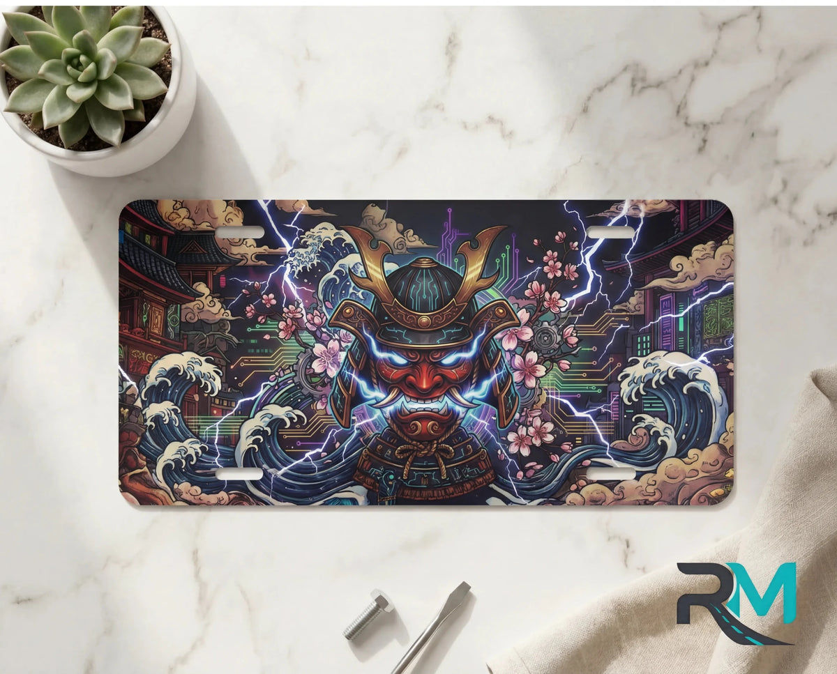 Japanese Art Creative Vanity Plate - Road Muse