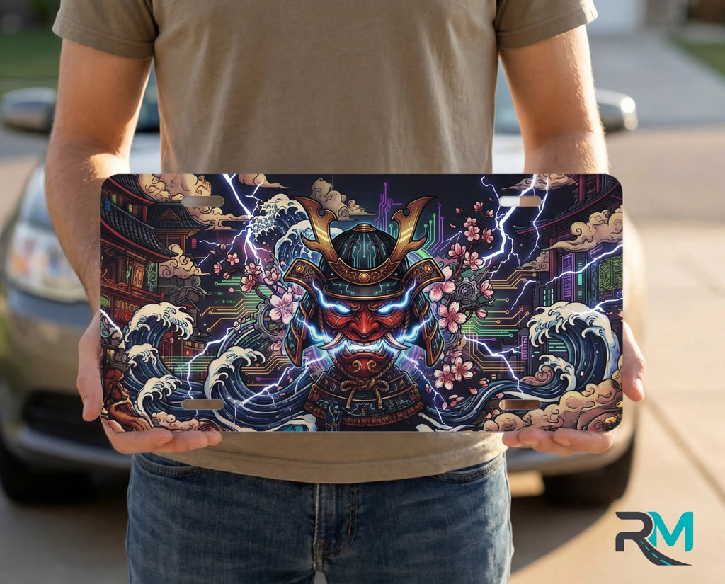 Japanese Art Creative Vanity Plate - Road Muse