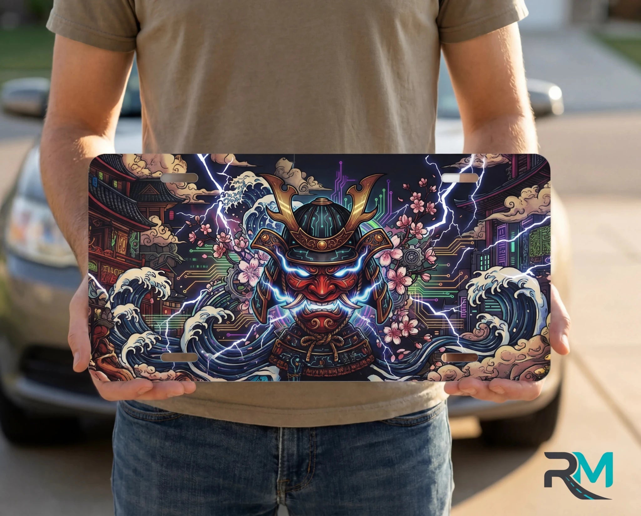 Japanese Art Creative Vanity Plate - Road Muse