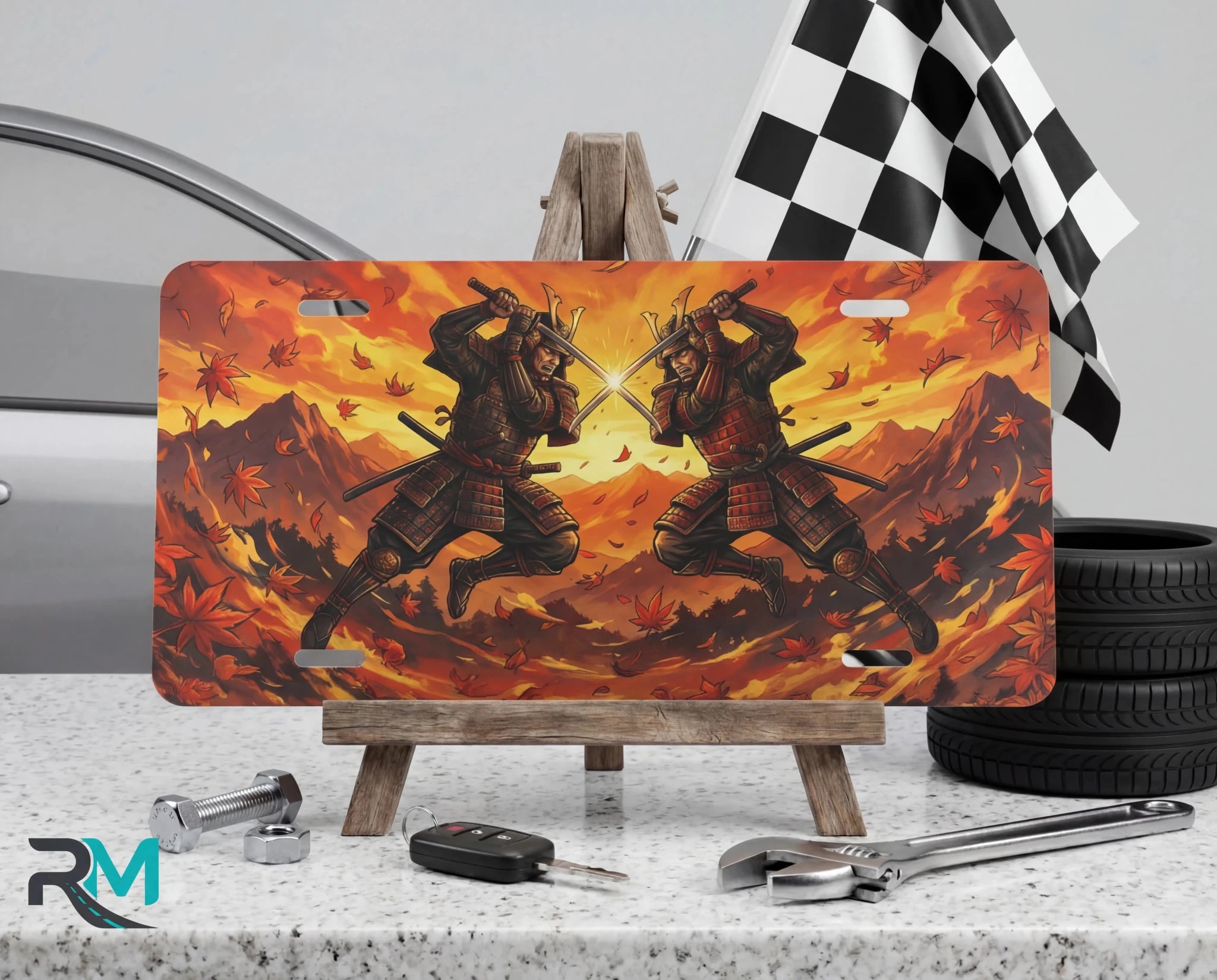 Japanese Art Vanity Plate - Road Muse
