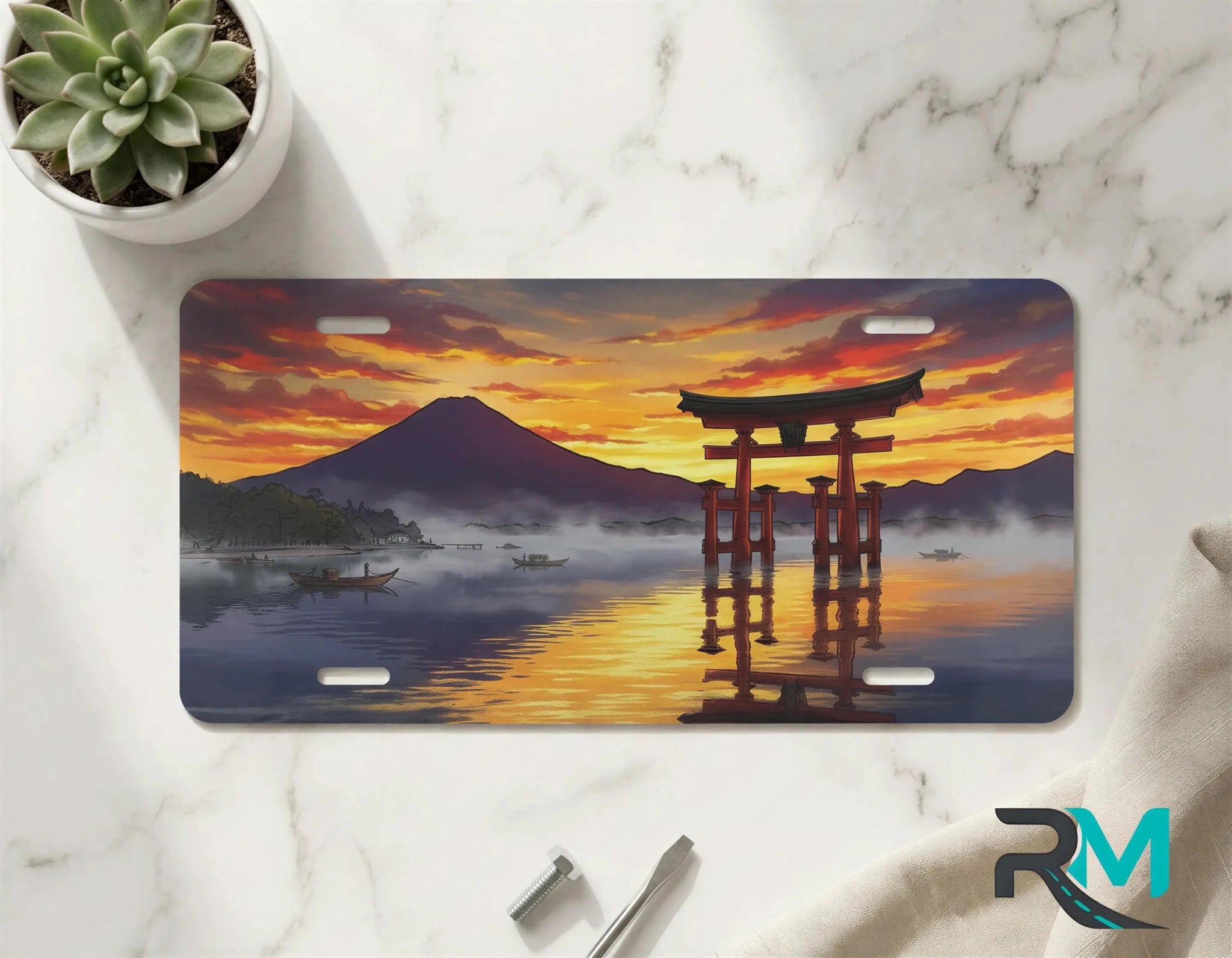 Japanese Dark Art Vanity Plate - Road Muse