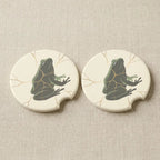 Kintsugi Frog Car Coasters Set - Road Muse