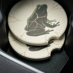 Kintsugi Frog Car Coasters Set - Road Muse