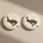 Kintsugi Hare Car Coasters Set - Road Muse