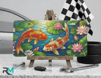 Koi Fish Pond Vanity Plate - Road Muse