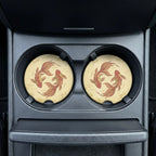 Koi Fish Soapstone Car Coasters Set - Road Muse