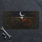 Koi Fish Yin Yang Crescent Moon Vanity Plate - Road Muse