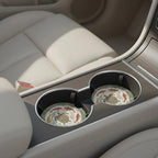 Koi Turtle Wave Car Coasters Set - Road Muse