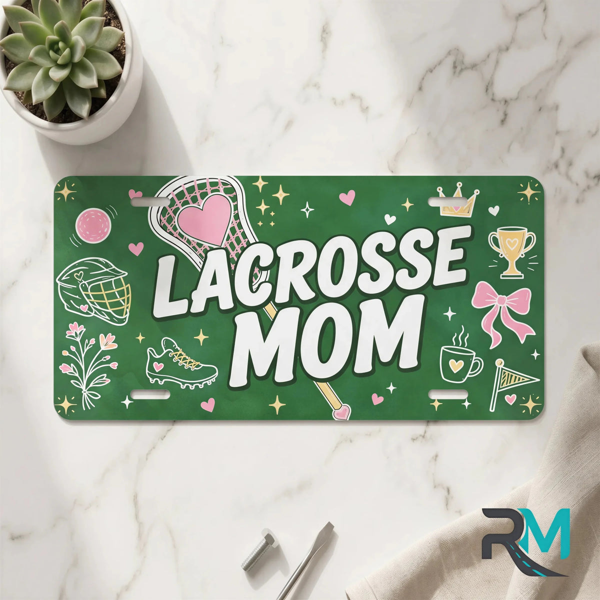 Lacrosse Mom Vanity Plate - Road Muse
