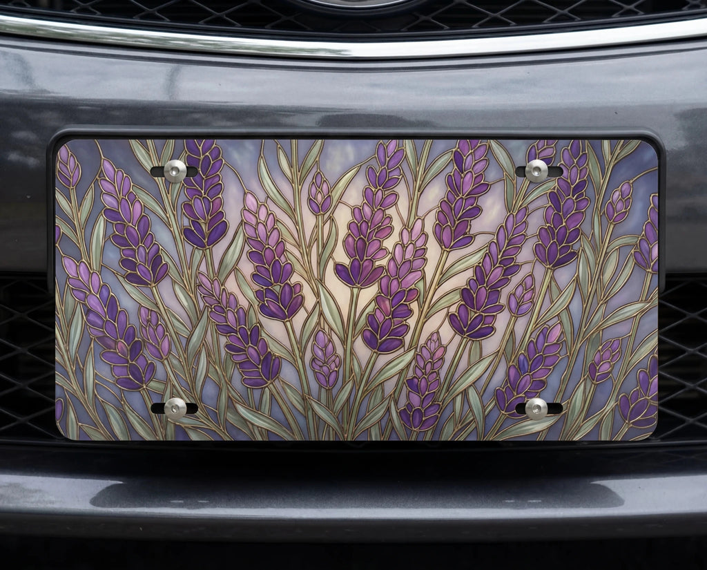Lavender Field Vanity Plate - Road Muse