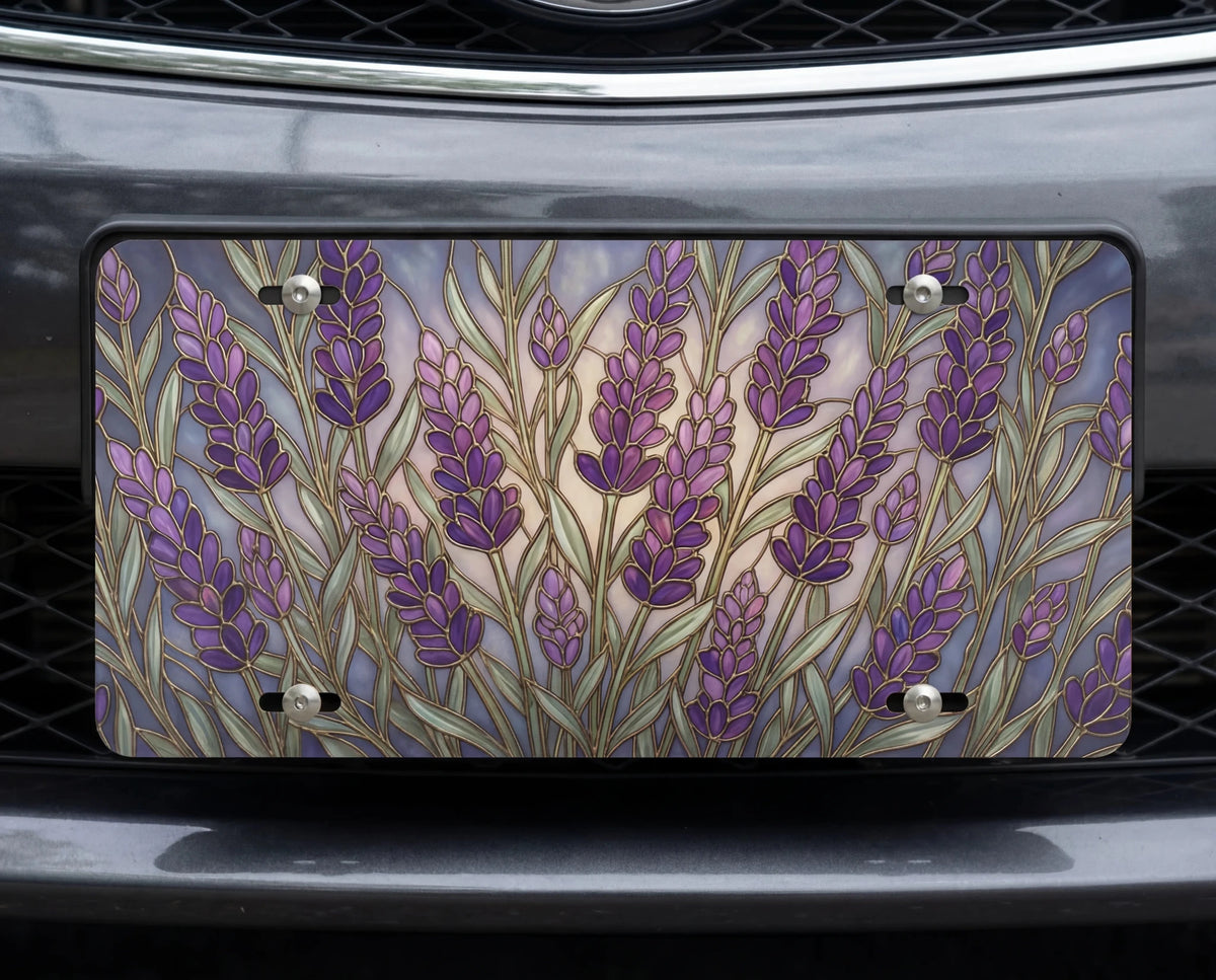 Lavender Field Vanity Plate - Road Muse