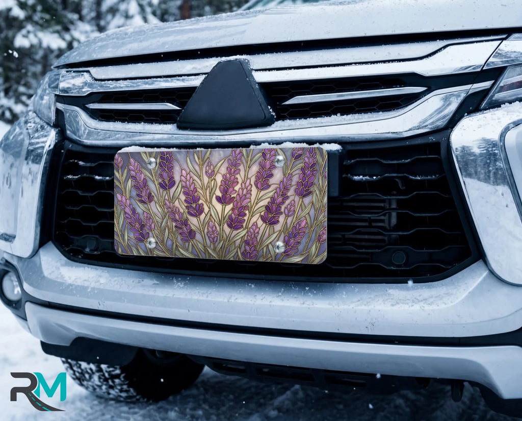 Lavender Field Vanity Plate - Road Muse