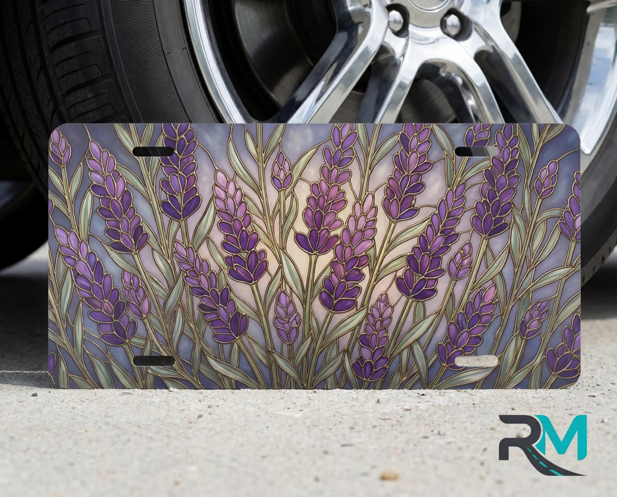 Lavender Field Vanity Plate - Road Muse