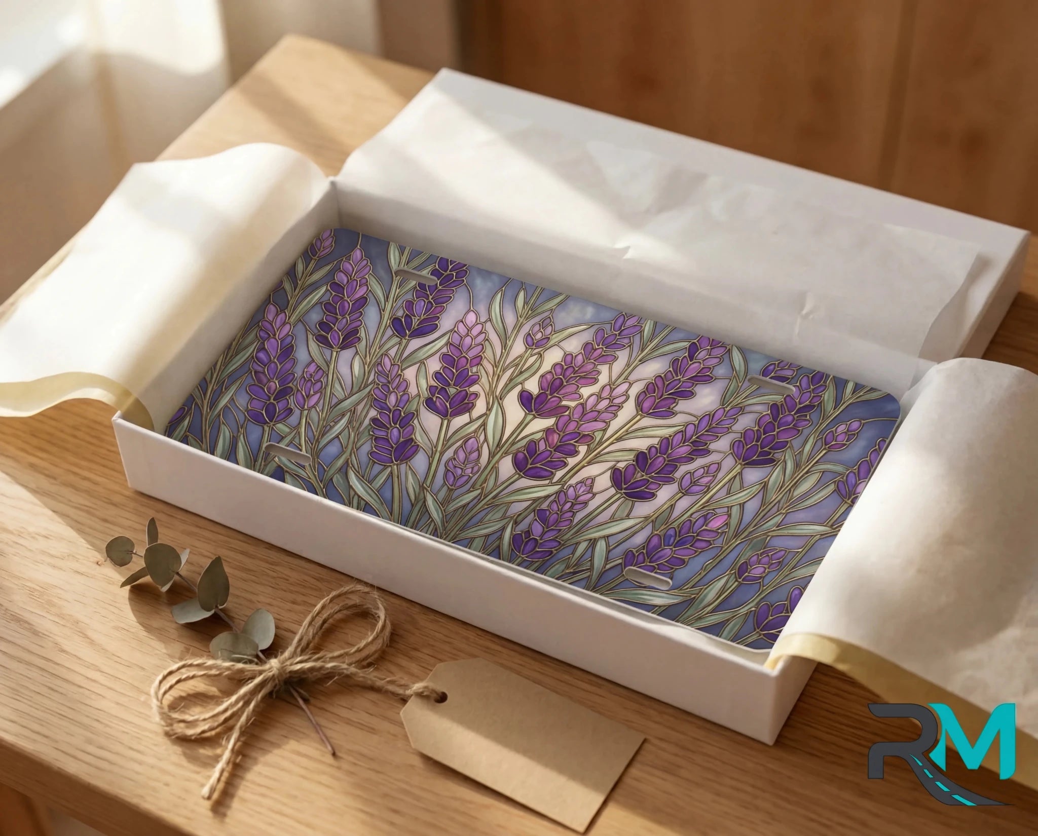 Lavender Field Vanity Plate - Road Muse