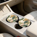 Lotus Pond Car Coasters Set - Road Muse