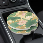Lotus Pond Car Coasters Set - Road Muse