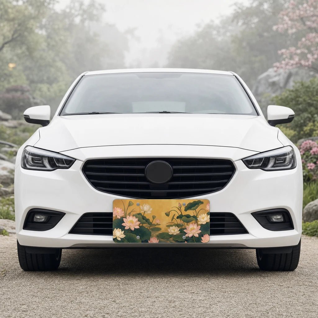 Lotus Pond Vanity Plate - Road Muse
