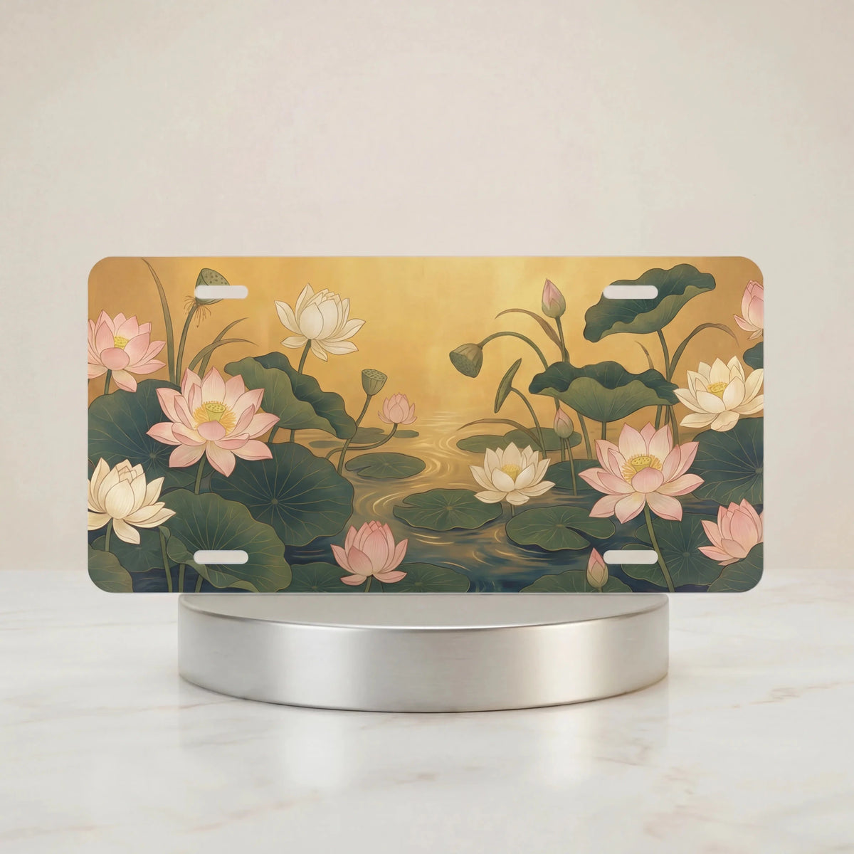 Lotus Pond Vanity Plate - Road Muse