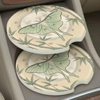 Luna Moth Botanical Car Coasters Set - Road Muse