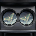 Luna Moth Soapstone Car Coasters Set - Road Muse