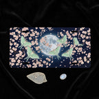 Luna Moths Cherry Blossoms Moonlit Vanity Plate - Road Muse