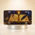Magic Grimoire Spellbook Vanity Plate - Road Muse