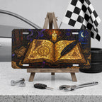 Magic Grimoire Spellbook Vanity Plate - Road Muse