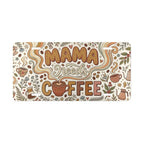 Mama Needs Coffee Retro Floral Vanity Plate - Road Muse