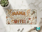 Mama Needs Coffee Retro Floral Vanity Plate - Road Muse