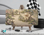 Maneki Neko Zen Garden Lucky Cat Vanity Plate - Road Muse
