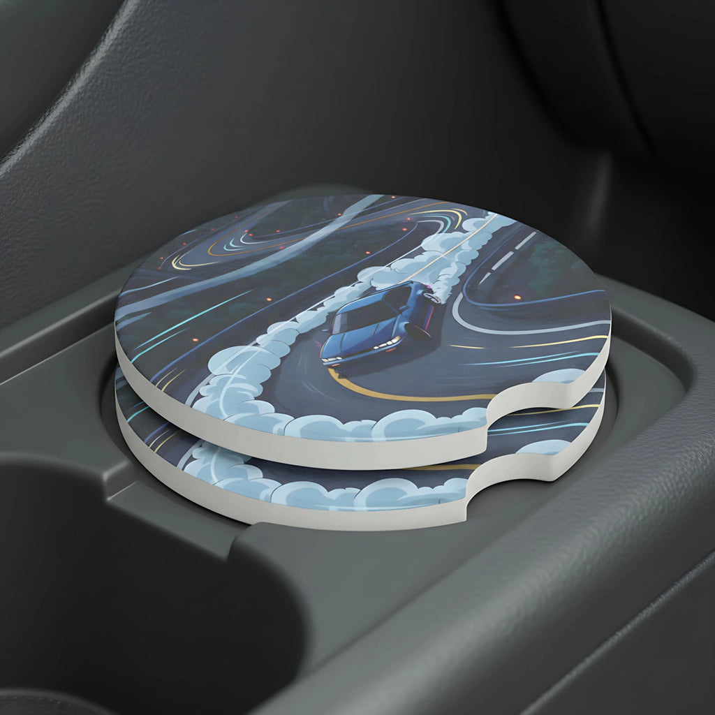 Midnight Drift Car Coasters Set - Road Muse