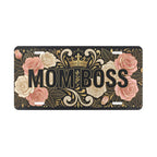 Mom Boss Floral Crown Vanity Plate - Road Muse
