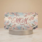 Mom Cherry Blossom Birds Vanity Plate - Road Muse