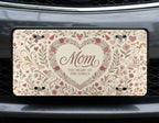 Mom Heart of the Family Vanity Plate - Road Muse